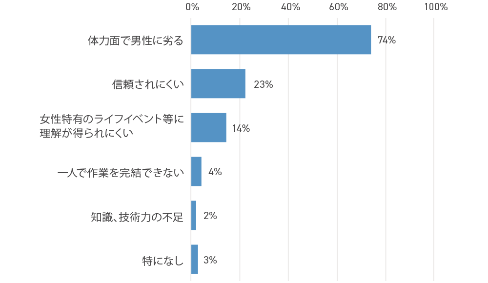 図 女性整備士の弱み